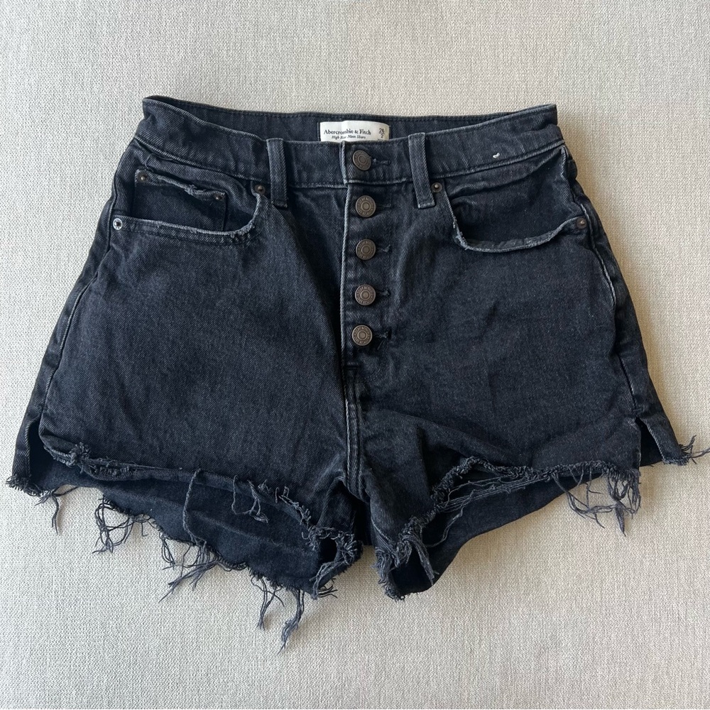 Abercrombie & Fitch Curve Love High Rise Mom Shorts